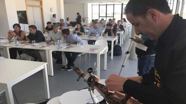 Una de las actividades de la primera jornada de la Feria del Jamón Una de las actividades de la primera jornada de la Feria del Jamón
