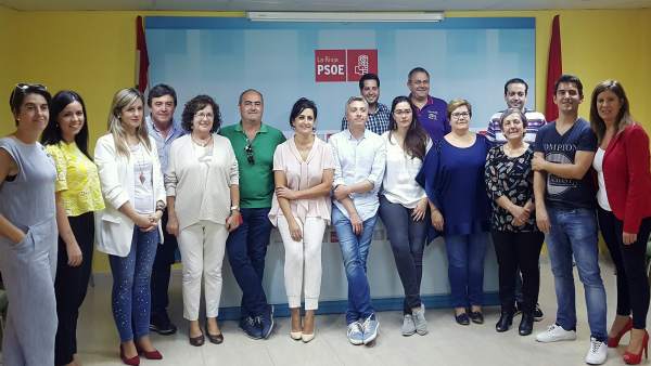 El secretario general del PSOE aborda AP68 en Calahorra El secretario general del PSOE aborda AP68 en Calahorra