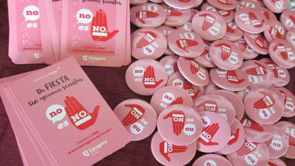 Marchandising de la campaña 'No es no' Marchandising de la campaña 'No es no'