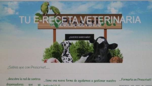 Web de la receta electrónica veterinaria Web de la receta electrónica veterinaria