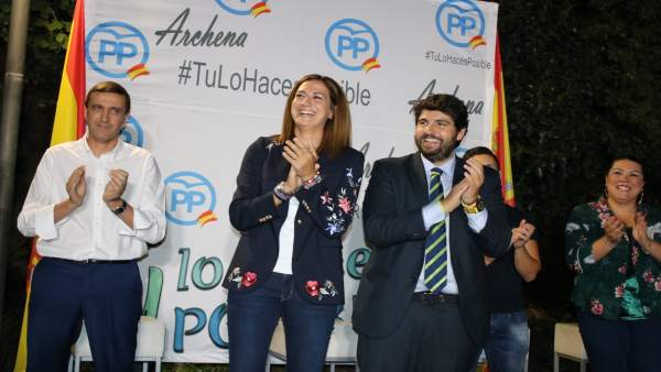 Fernando López Miras y Patricia Fernández Fernando López Miras y Patricia Fernández