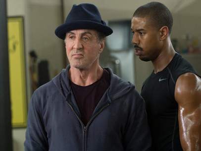 Sylvester Stallone y Michael B. Jordan en 'Creed'