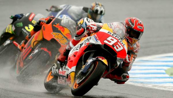 Marc Márquez en los entrenamientos del GP Japón. Marc Márquez en los entrenamientos del GP Japón.