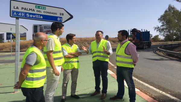 El PP reclama mejoras en la carretera que une Valverde y La Palma del Condado El PP reclama mejoras en la carretera que une Valverde y La Palma del Condado