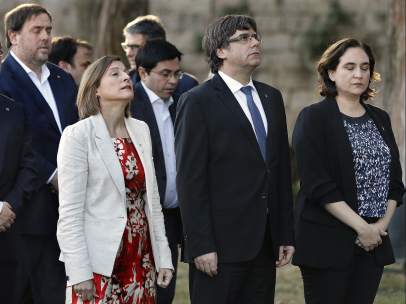 Forcadell, Puigdemont y Colau