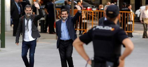 Jordi Sánchez y Jordi Cuixart