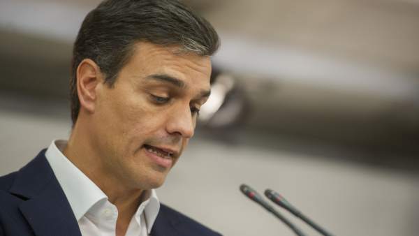 El secretario general del PSOE, Pedro Sánchez, en Ferraz. El secretario general del PSOE, Pedro Sánchez, en Ferraz.
