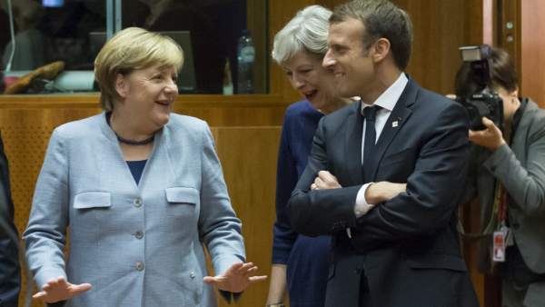Angela Merkel y Emmanuel Macron Angela Merkel y Emmanuel Macron