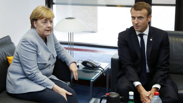 Merkel y Macron, en Bruselas Merkel y Macron, en Bruselas