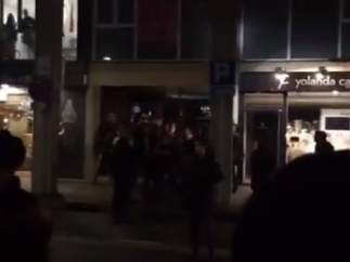 Escrache a Albiol en Barcelona