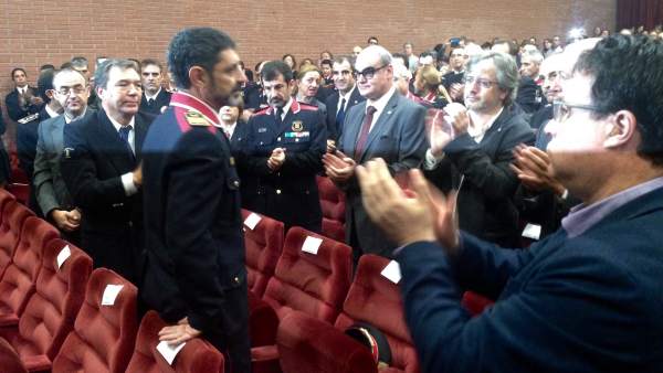 Ovación a J.L.Trapero en el ISPC. Ovación a J.L.Trapero en el ISPC.