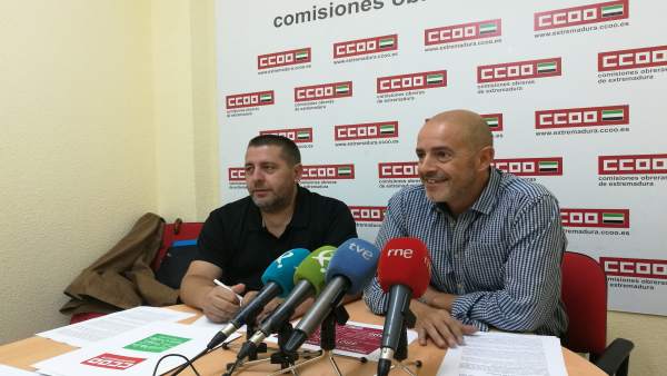 Representantes de la Federación de Enseñanza de CCOO en Extremadura Representantes de la Federación de Enseñanza de CCOO en Extremadura