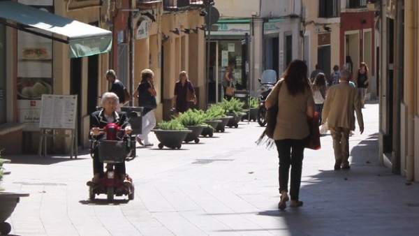 Calle de Sarrià en Barcelona. Calle de Sarrià en Barcelona.