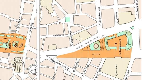 València peatonalizará parte de la plaza del Ayuntamiento en abril de 2018 València peatonalizará parte de la plaza del Ayuntamiento en abril de 2018