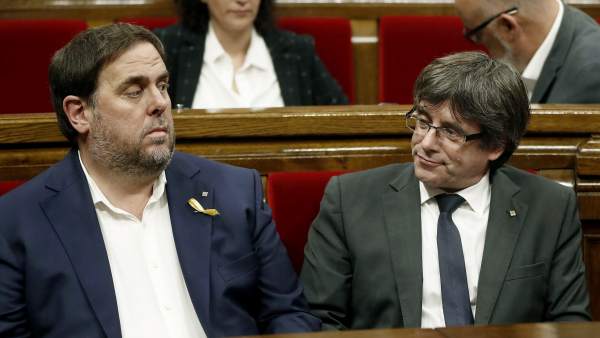 Junqueras y Puigdemont Junqueras y Puigdemont