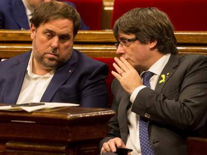 Junqueras y Puigdemont