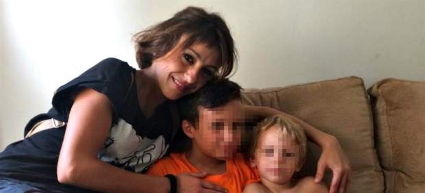 Juana Rivas con sus hijos hace unos meses