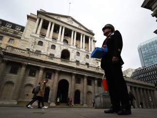 La fachada del Banco de Inglaterra