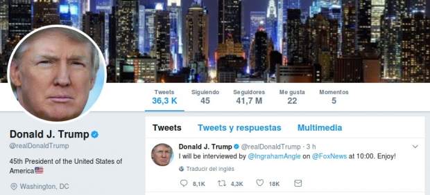 Donald Trump en Twitter