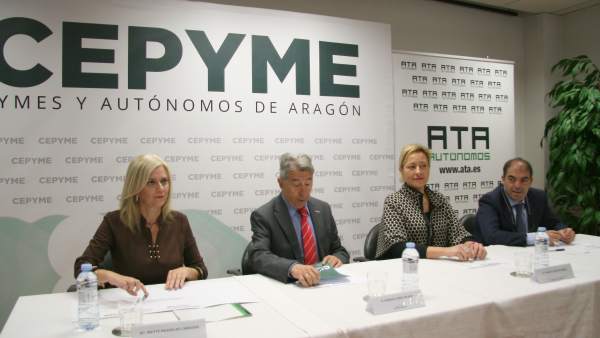 Firma del acuerdo entre ATA y CEPYME en Aragón. Firma del acuerdo entre ATA y CEPYME en Aragón.