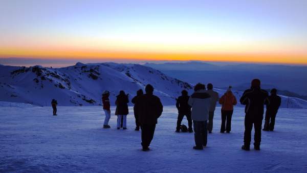 Atardecer en Sierra Nevada en Granada Atardecer en Sierra Nevada en Granada