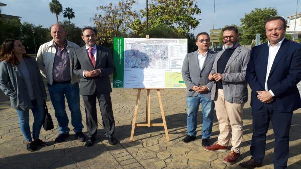 Inicio de las obras de la vía ciclopeatonal paralela al trazado en la A-6177. Inicio de las obras de la vía ciclopeatonal paralela al trazado en la A-6177.