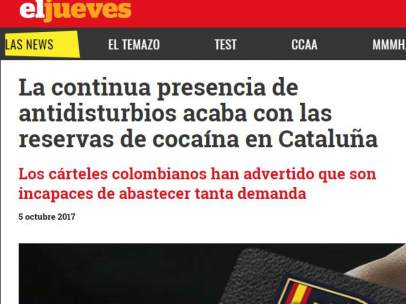 Artículo de 'El Jueves' denunciado