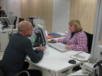 Oficina de trabajo de la Generalitat de Catalunya.