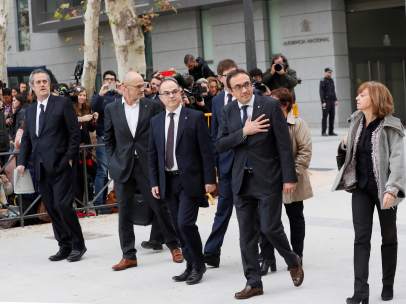 Los exconsellers, en la Audiencia Nacional
