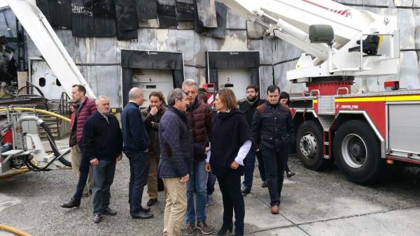 Ávila.- Marcos, durante su visita a la fábrica de Ornua Ávila.- Marcos, durante su visita a la fábrica de Ornua