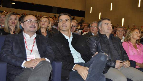 Javier Lambán y Pedro Sánchez Javier Lambán y Pedro Sánchez