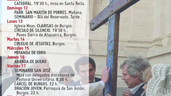 Burgos: Programa de la Cruz de lamepdusa en Burgos Burgos: Programa de la Cruz de lamepdusa en Burgos