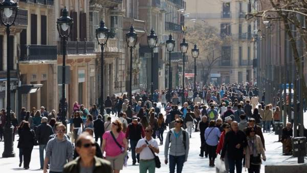 Portal de l'Àngel, Barcelona, comercio, tiendas, turistas Portal de l'Àngel, Barcelona, comercio, tiendas, turistas