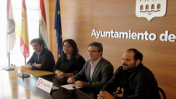 Los concejales de Ciudadanos en Logroño en octubre de 2017 Los concejales de Ciudadanos en Logroño en octubre de 2017