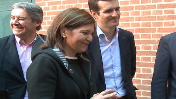 Isabel Bonig y Pablo Casado en València Isabel Bonig y Pablo Casado en València
