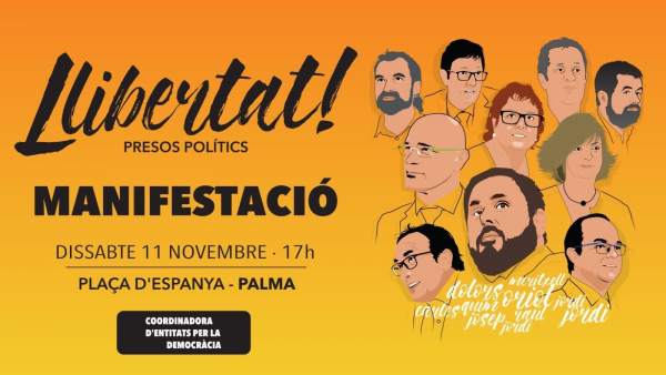 Cartel nueva manifestación convocada en Palma Cartel nueva manifestación convocada en Palma