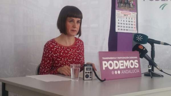 La diputada autonómica de Podemos Andalucía Lucía Ayala La diputada autonómica de Podemos Andalucía Lucía Ayala