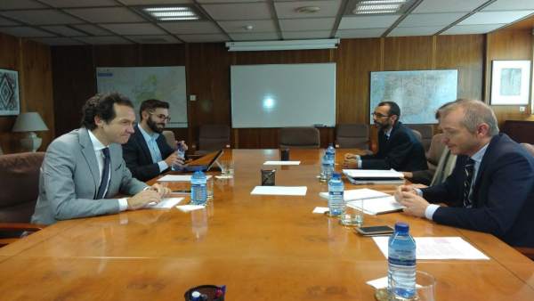 Marc Pons y Joan Groizard en la reunión con el Ministerio sobre Es Murterar Marc Pons y Joan Groizard en la reunión con el Ministerio sobre Es Murterar
