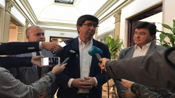 El presidente de Cs en Andalucía, Juan Marín. El presidente de Cs en Andalucía, Juan Marín.