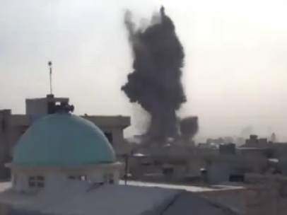 Bombardeo en Siria