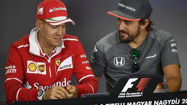 Vettel y Alonso Vettel y Alonso