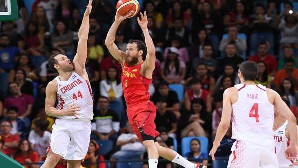 Sergio Rodríguez y Bogdanovic en el España - Croacia de los Juegos de Río Sergio Rodríguez y Bogdanovic en el España - Croacia de los Juegos de Río