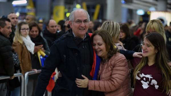 Ledezma llega a Madrid Ledezma llega a Madrid