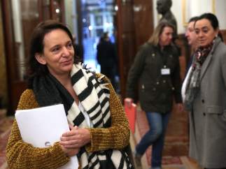 Carolina Bescansa, diputada y confundadora de Podemos, este jueves en el Congreso.