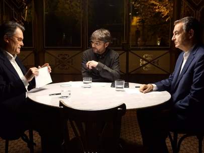Mas y Zapatero en Salvados