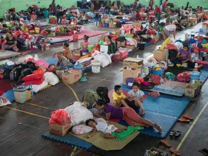 Evacuados por el Agung