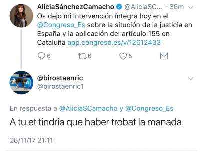 Insultos a Alicia Sánchez-Camacho