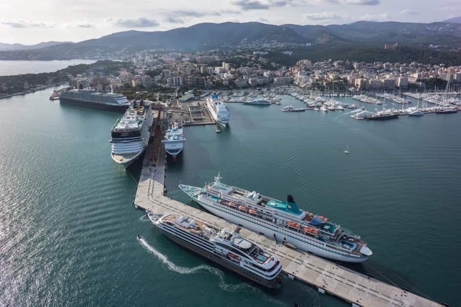 Baleares recibe 1,7 millones de cruceristas hasta septiembre, un 9,7% más