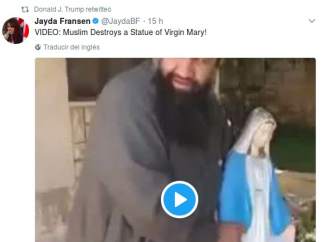 Retuit ultraderechista de Donald Trump