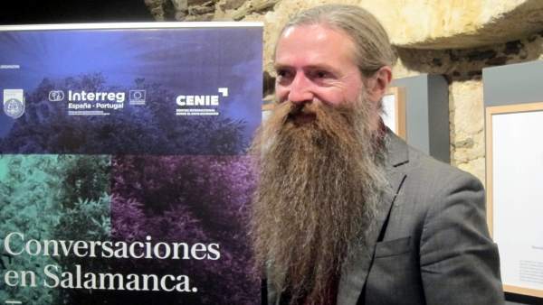Aubrey de Grey antes de participar en las 'Conversaciones de Salamanca' Aubrey de Grey antes de participar en las 'Conversaciones de Salamanca'